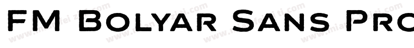 FM Bolyar Sans Pro 800字体转换